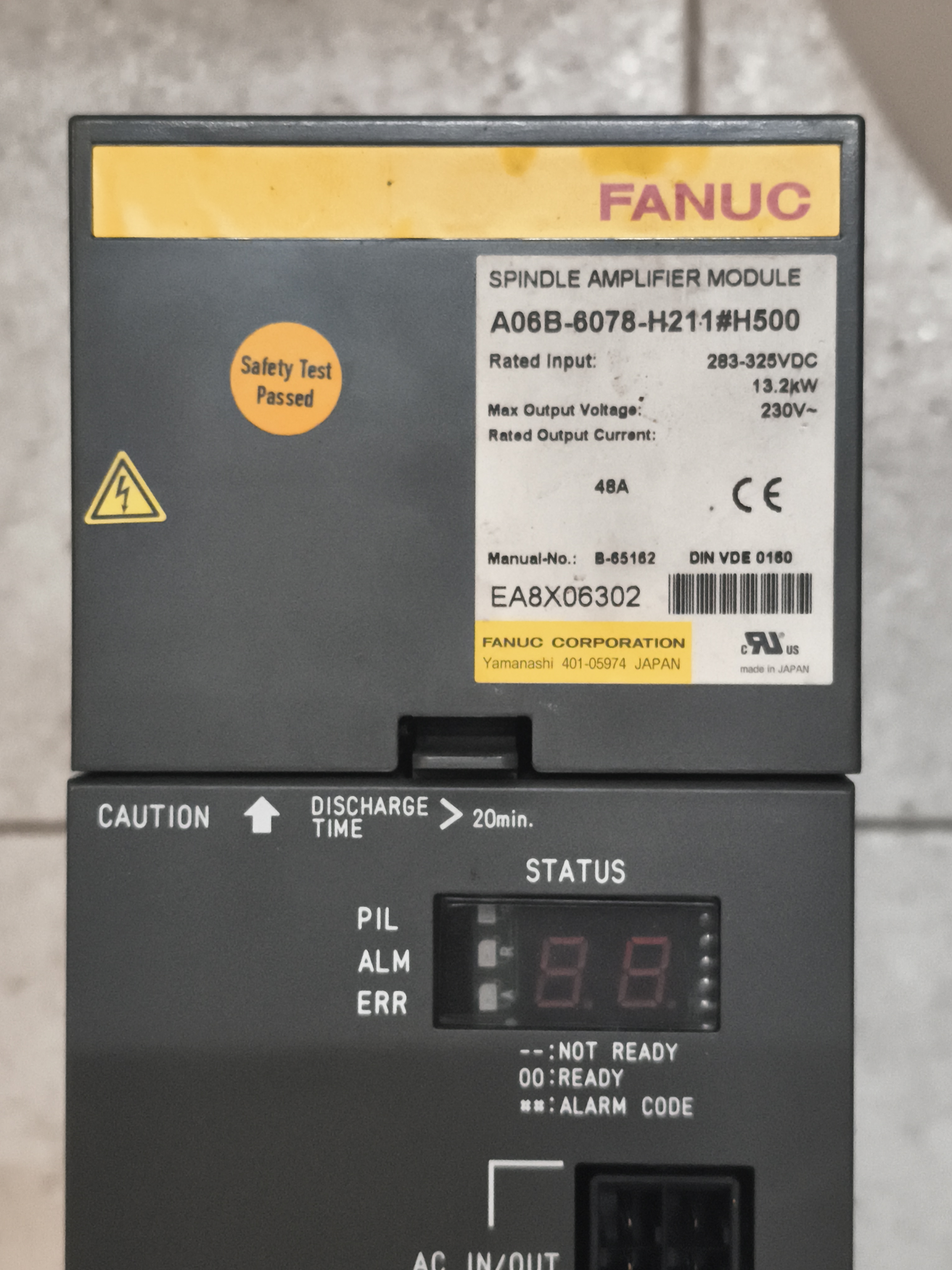 Azionamento mandrino FANUC A06B-6078-H211