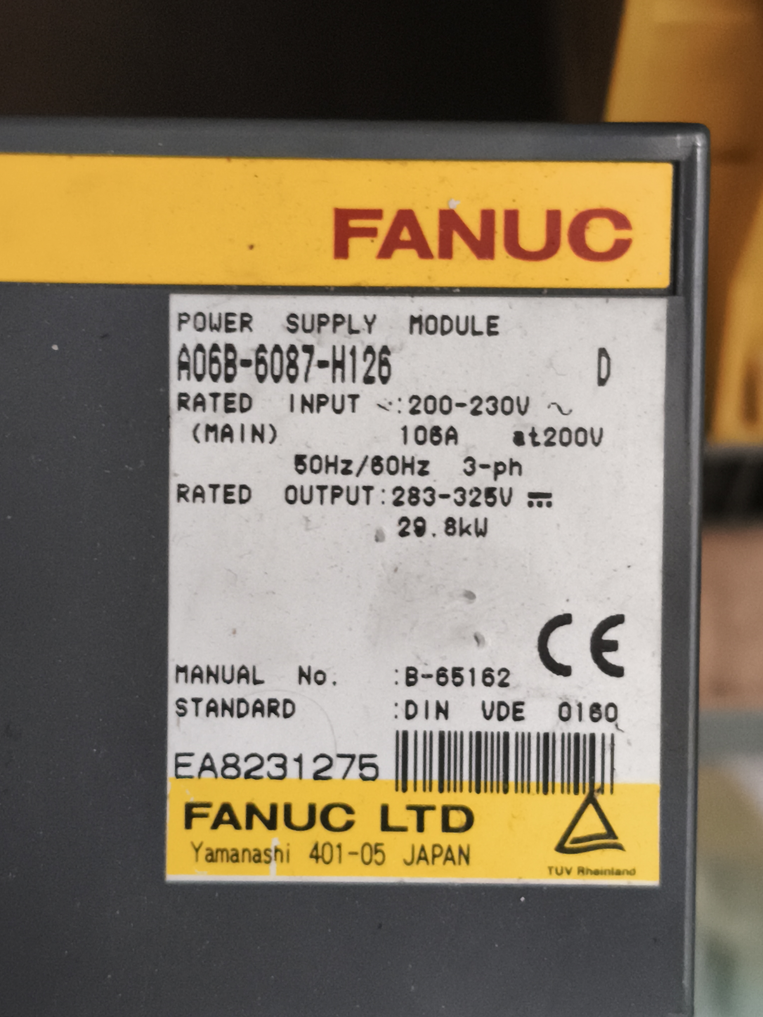 Alimentatore FANUC A06B-6087-H126
