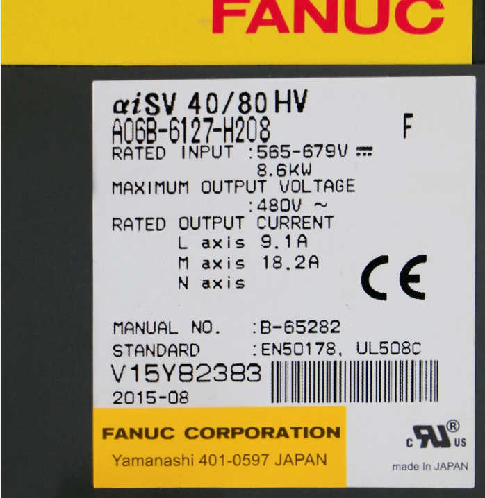 Fanuc Servo Drive A06B-6127-H208