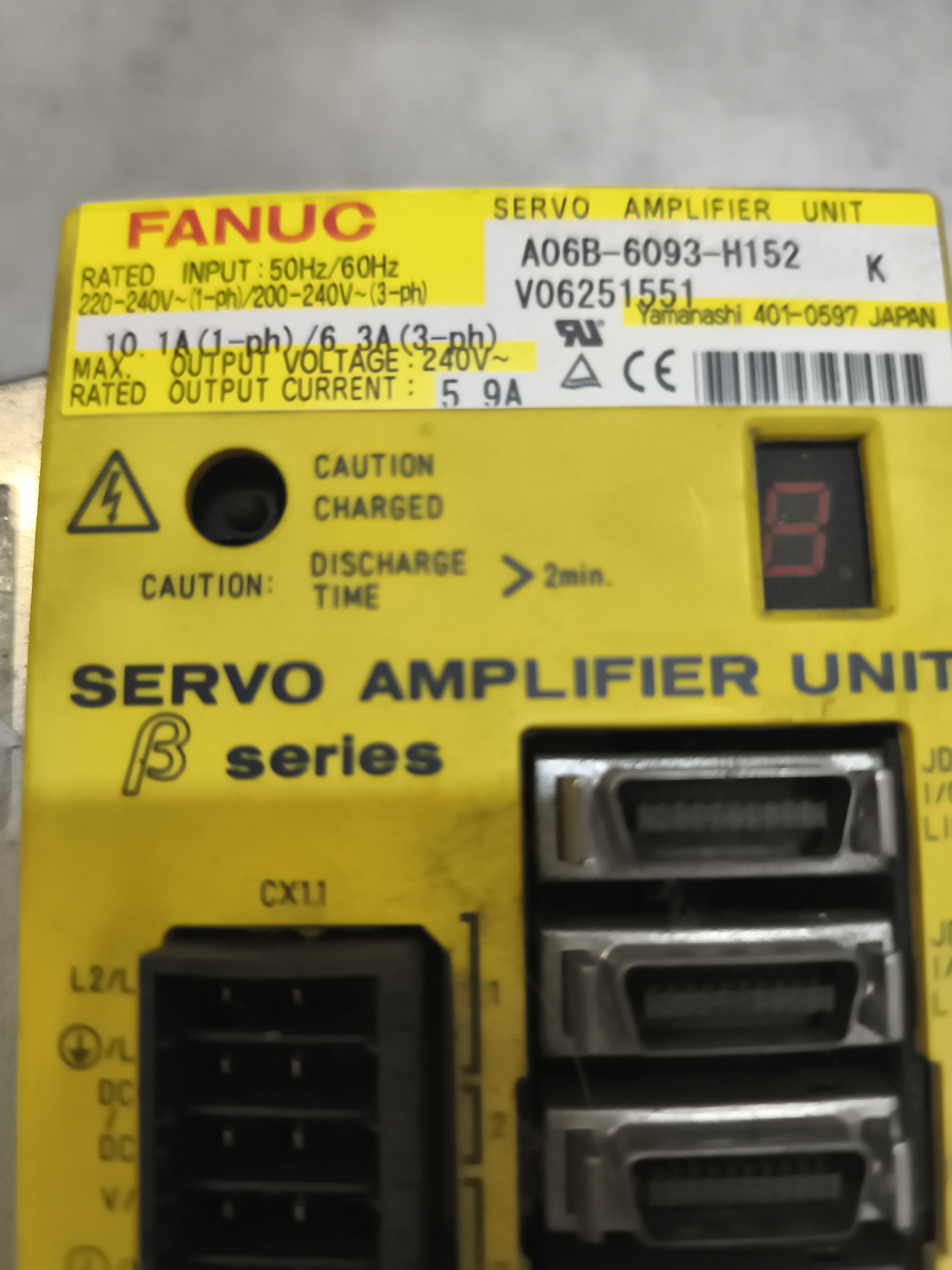 Servo azionamento FANUC A06B-6093-H152